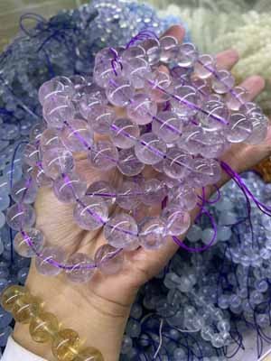 Light Amethyst Bracelet (8-14mm)