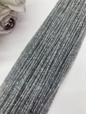 Labradorite Small Faceted Long Chain 38cm