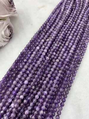 Amethyst 6mm Long Chain Semi-Finished 38cm