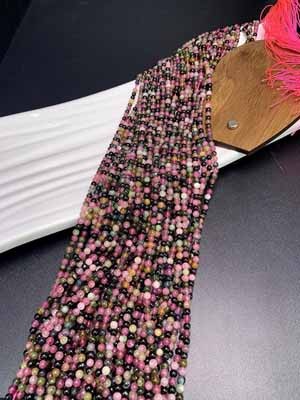 Tourmaline gradient color matching (5mm) semi-finished long chain 39cm