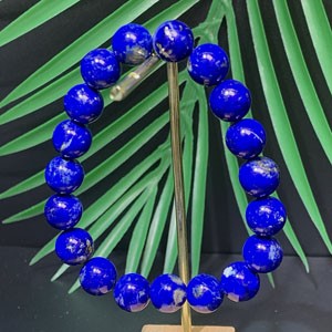 Full-color oily Lapis Lazuli (9-10mm) single-loop bracelet