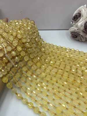 Optimized Citrine Lulutong 10mm Long Chain, 38cm