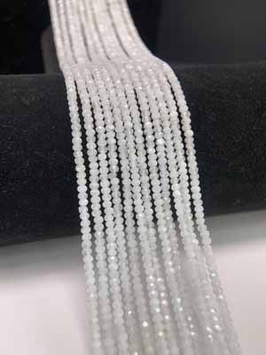 Moonstone Abacus Beads (1×2mm) Semi-Finished Long Chain, 39cm