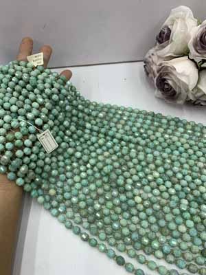 Amazonite Lucky Channel Beads 8mm, 38cm Long Chain