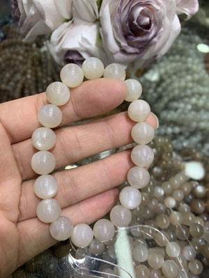 Gray Moonstone bracelet 6mm-12mm