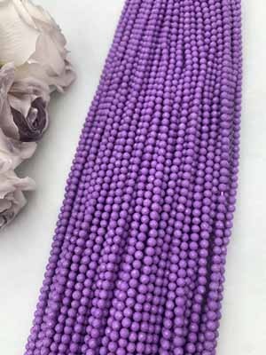 Purple Seraphinite Faceted Beads 4mm, 38cm Long Chain