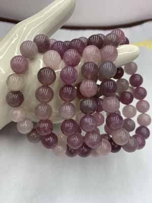 Purple Madagascar Rose Quartz 11mm Bracelet