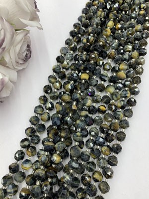 Dream Tiger Eye Irregular Beads (approx. 10-11mm per bead), 38cm long strand