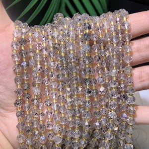 Dragon Fruit Stone Irregular Cut Semi-Finished (8-5mm) Long Chain 39cm