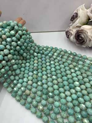Amazonite Lucky Channel Beads 12mm, 38cm Long Chain