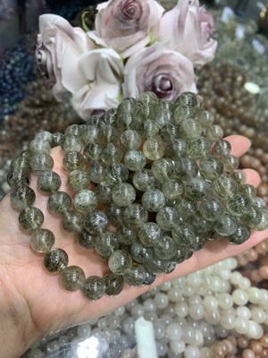 Green Rutilated Quartz 10mm Bracelet_001
