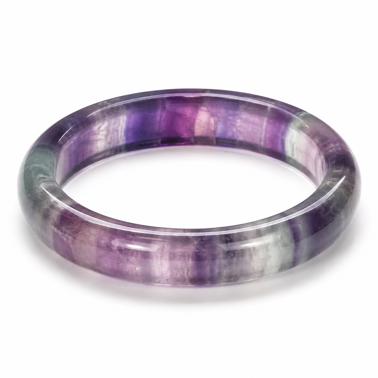 Fluorite Bangle, Size 55-58
