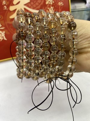 Top Grade Transparent Black Gold Super Seven 8mm–14mm (5g price)