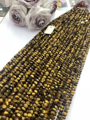 Yellow Tiger Eye Long Chain 38cm