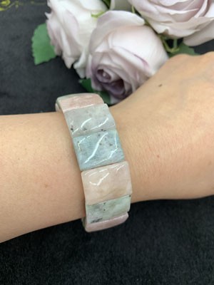 Morganite Bracelet Bangle