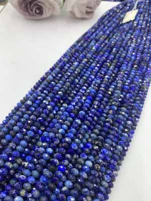 Lapis Lazuli Abacus Beads 4×5mm Long Chain 38cm
