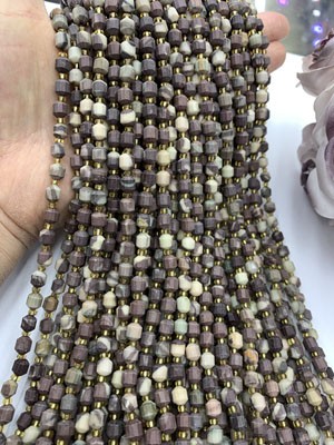 Coffee Wood Grain Lulutong 6mm Long Chain 38cm