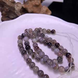 Persian Gulf agate (6mm) semi-finished long chain 39cm