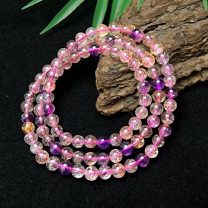 Blackcurrant Multi-Loop Bracelet