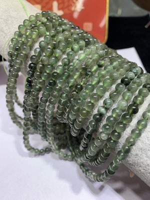 Green Rabbit Hair 3 Laps, 4mm / 5mm / 6mm