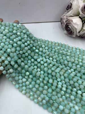 Amazonite Lucky Channel Beads 8mm, 38cm Long Chain