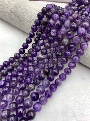 Amethyst 10mm Long Chain Semi-Finished 38cm