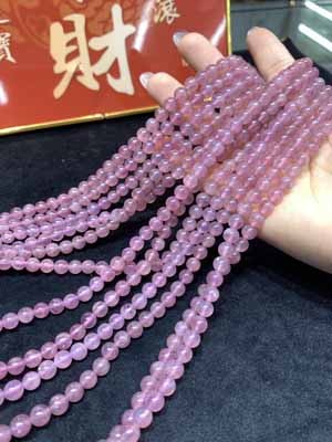 Candy Purple Mookaite Bracelet 8mm & 6mm (Three Loops)