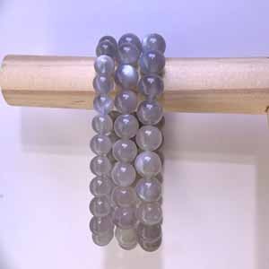 Silver Moonstone Bracelet (7–8–9–10mm)