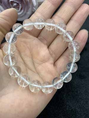 White Crystal Bracelet 6mm–14mm