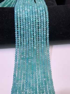 Amazonite Abacus Beads (2×3mm) Semi-Finished Long Chain 39cm