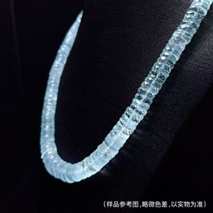 超级圣玛利亚原矿海蓝宝塔项链