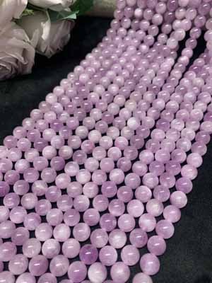 Kunzite 10mm Semi-Finished Long Chain, 38cm