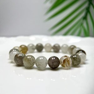 Green Rutilated Quartz Bracelet