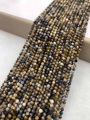 Pietersite small faceted 3mm, long chain 38cm