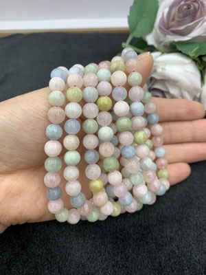 Morganite Bracelet 6mm