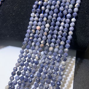 Sapphire Diamond Cut Long Chain (3mm), Semi-finished 39cm