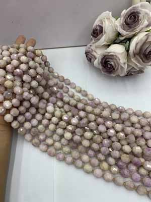 Purple Lepidolite Lulutong Beads (12mm) 38cm Long Chain