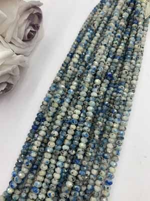 K2 Jasper Abacus Beads 4×6mm, 38cm Long Chain