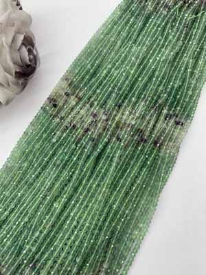 Fluorite Gradient Abacus Beads 3×4mm Long Chain 38cm_001